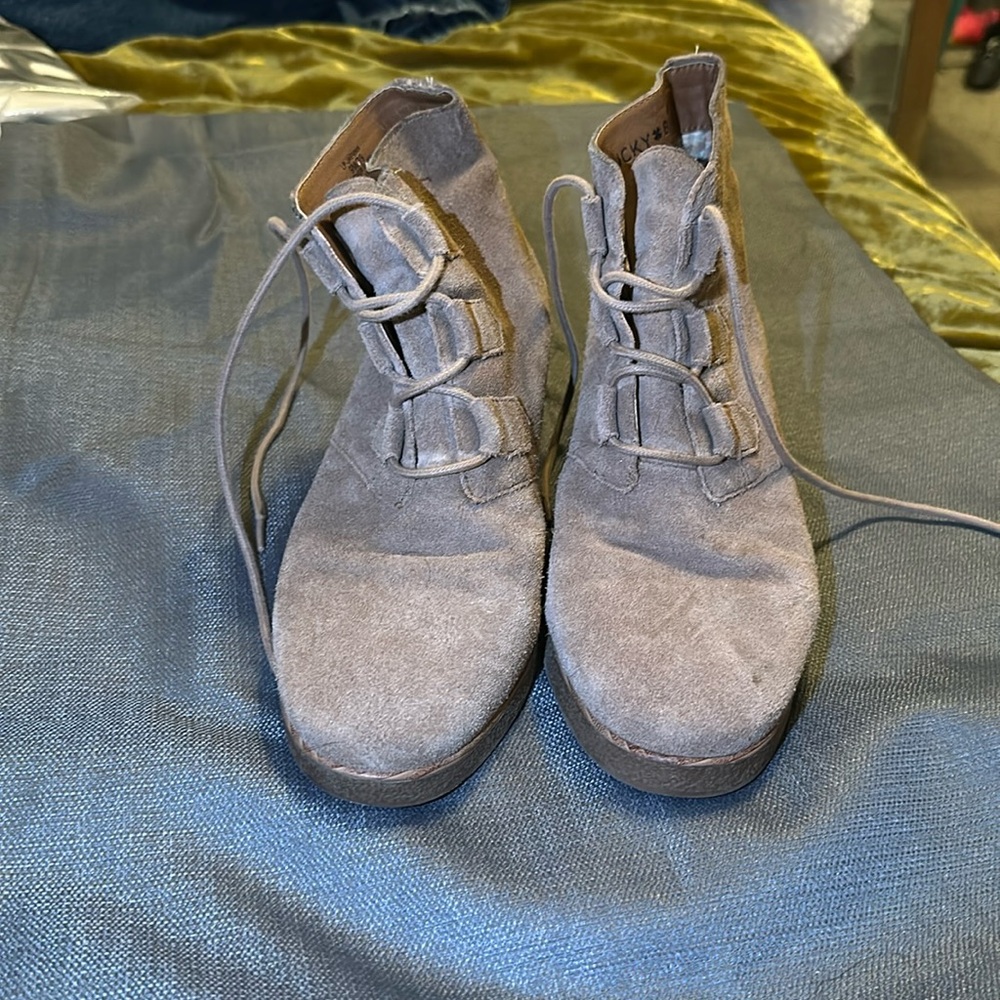 Lucky Brand suede booties